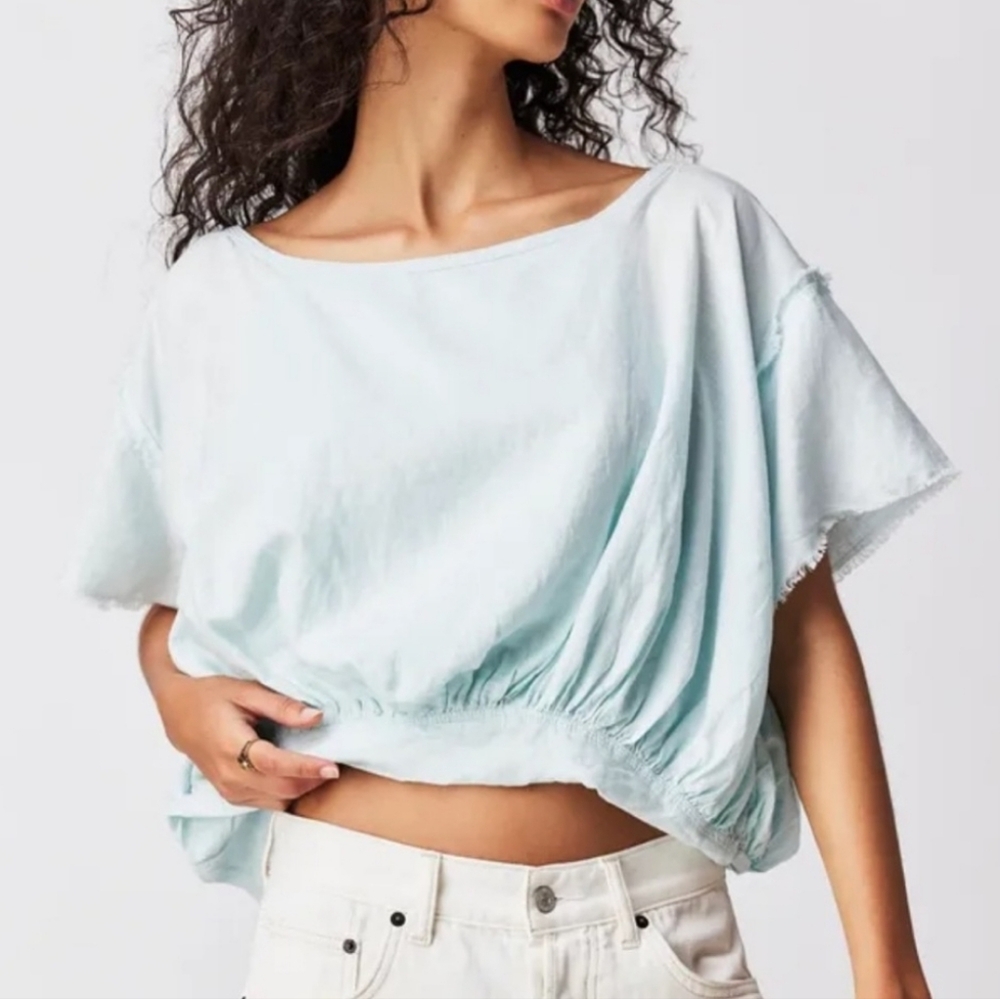We The Free Light Blue Women's Top